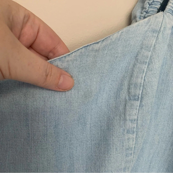 Old Navy Cotton Blue Chambray Mini Summer Dress XL - Picture 10 of 13